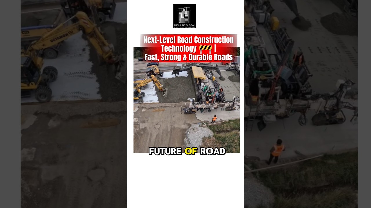 Next-Level Road Construction Technology 🚧 | Fast, Strong & Durable Roads #technology #construction