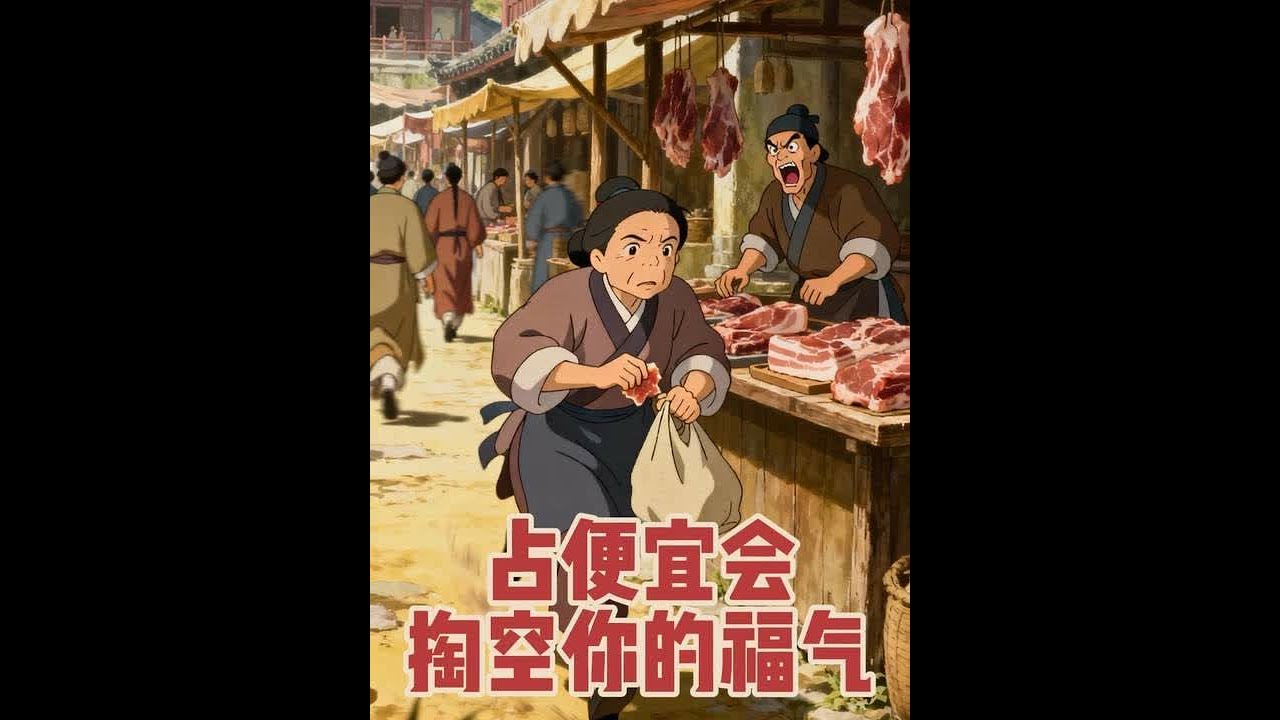 原来占便宜是会掏空一个人的福气的#民间故事 #民间故事正能量