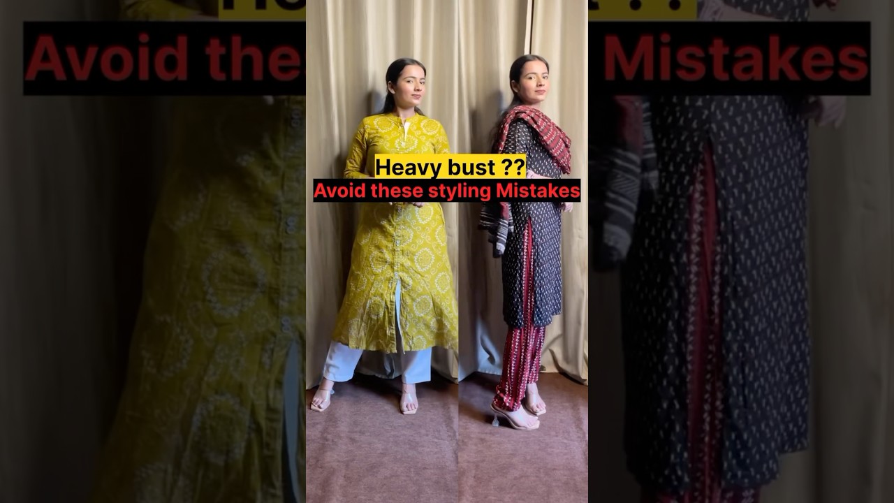 Heavy bust ? #indianfashion #plussizefashion #kurtastyle #stylingtips #indianwear #meesho #fashion