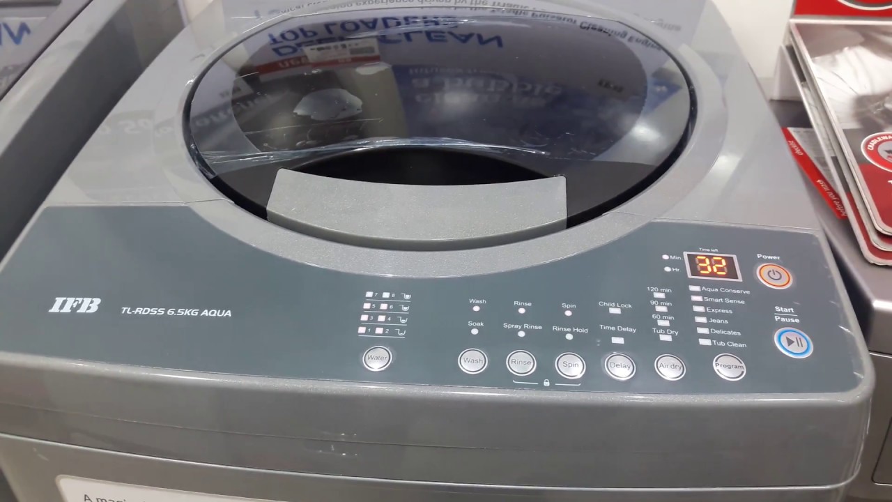how to use IFB 6.5 kg fully automatic top load washing machine model TL-RDSS6.5KG AQUA