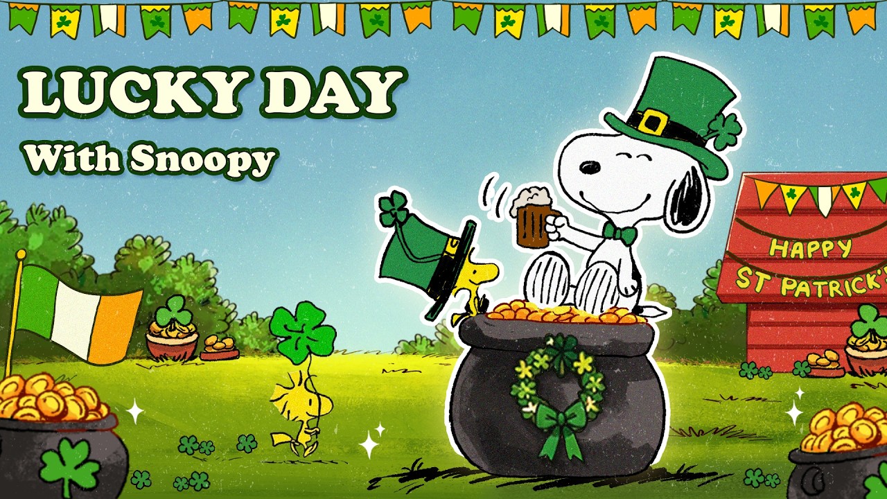 Lucky Morning Playlist with Snoopy 🍻🍀🎷 | Relaxing St. Patrick’s Jazz for a Happy Day