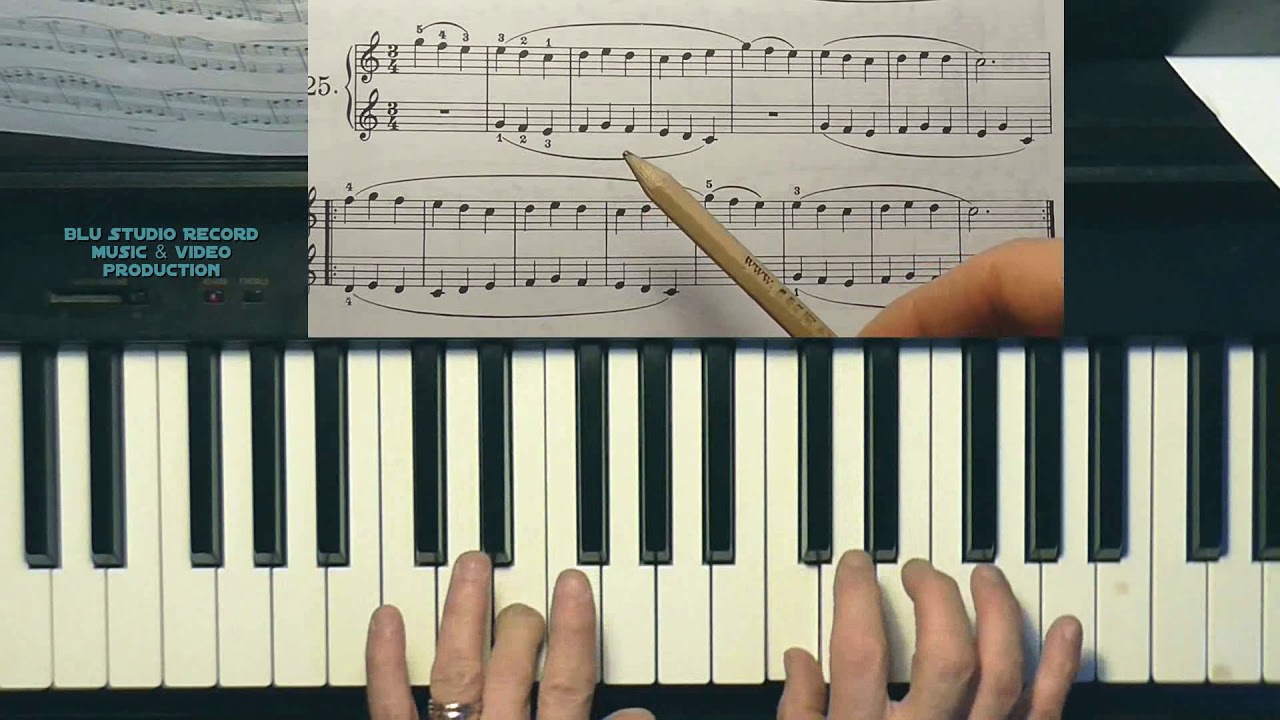 34 Lezioni di pianoforte   Beyer esercizio 25
