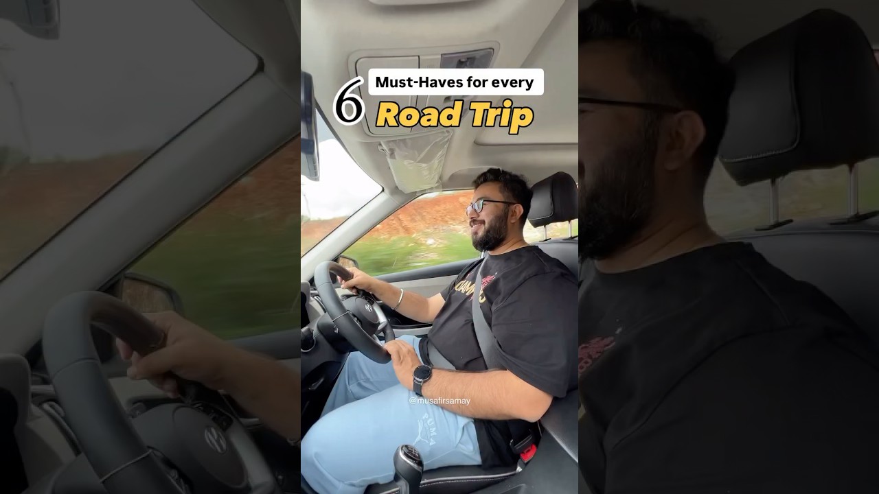 What to pack for a road trip 🚗 #shorts #roadtrips #ytshorts #travelessentials #travelhacks