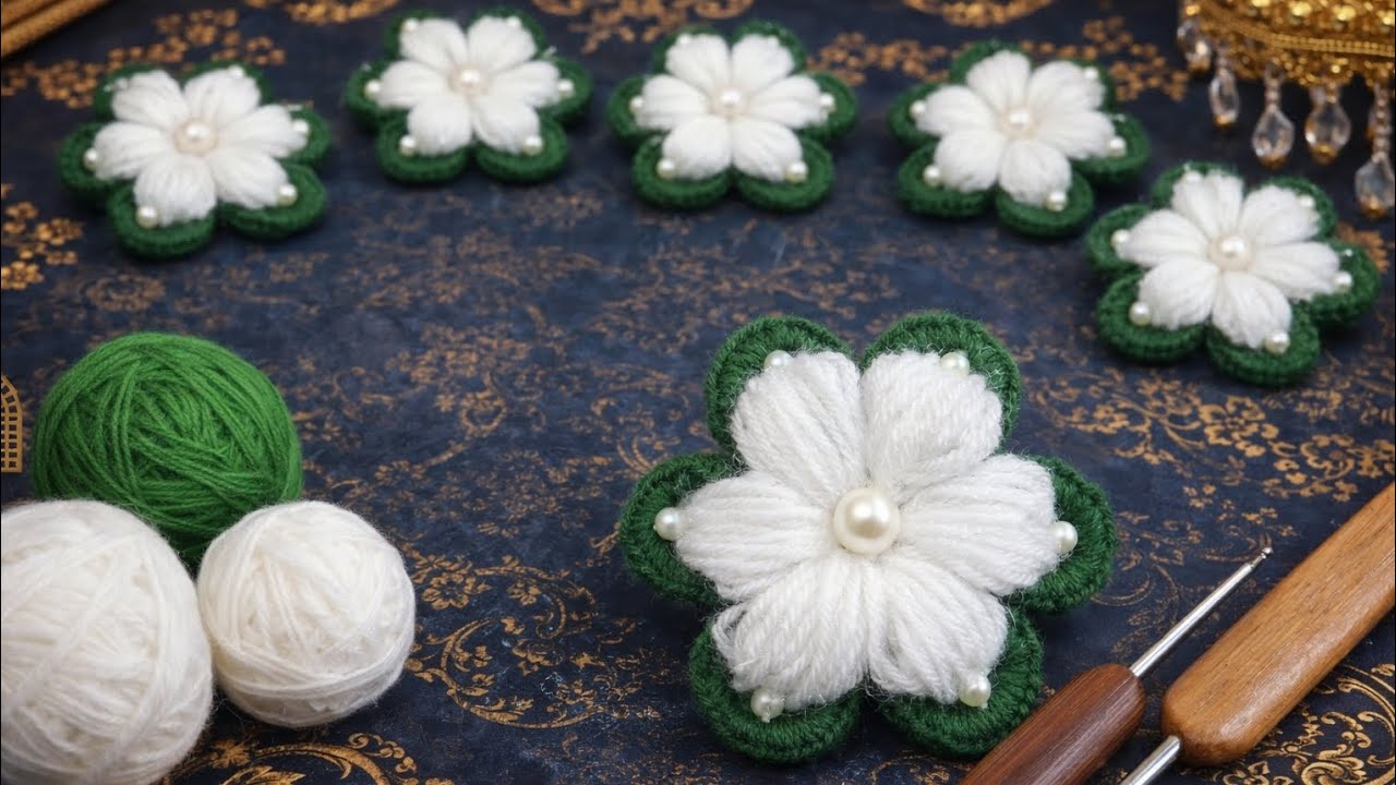 ✨💯 Beautiful ❤️ and glorious 💝 crochet 🧶 flower 🌺| Easy💫 simple 💞 tutorial 💖|How to make flower 🌺? 