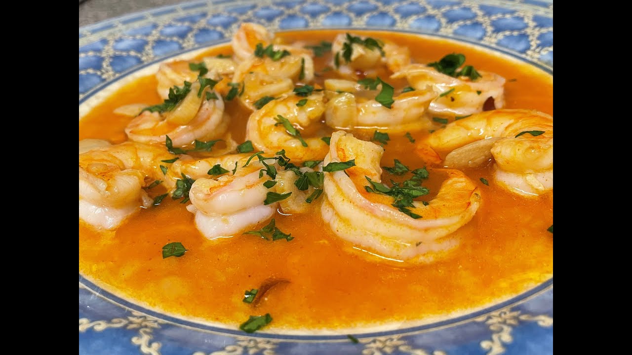 Como HACER LANGOSTINOS en SALSA MARINERA Paso a paso JUGOSOS Y SABROSOS