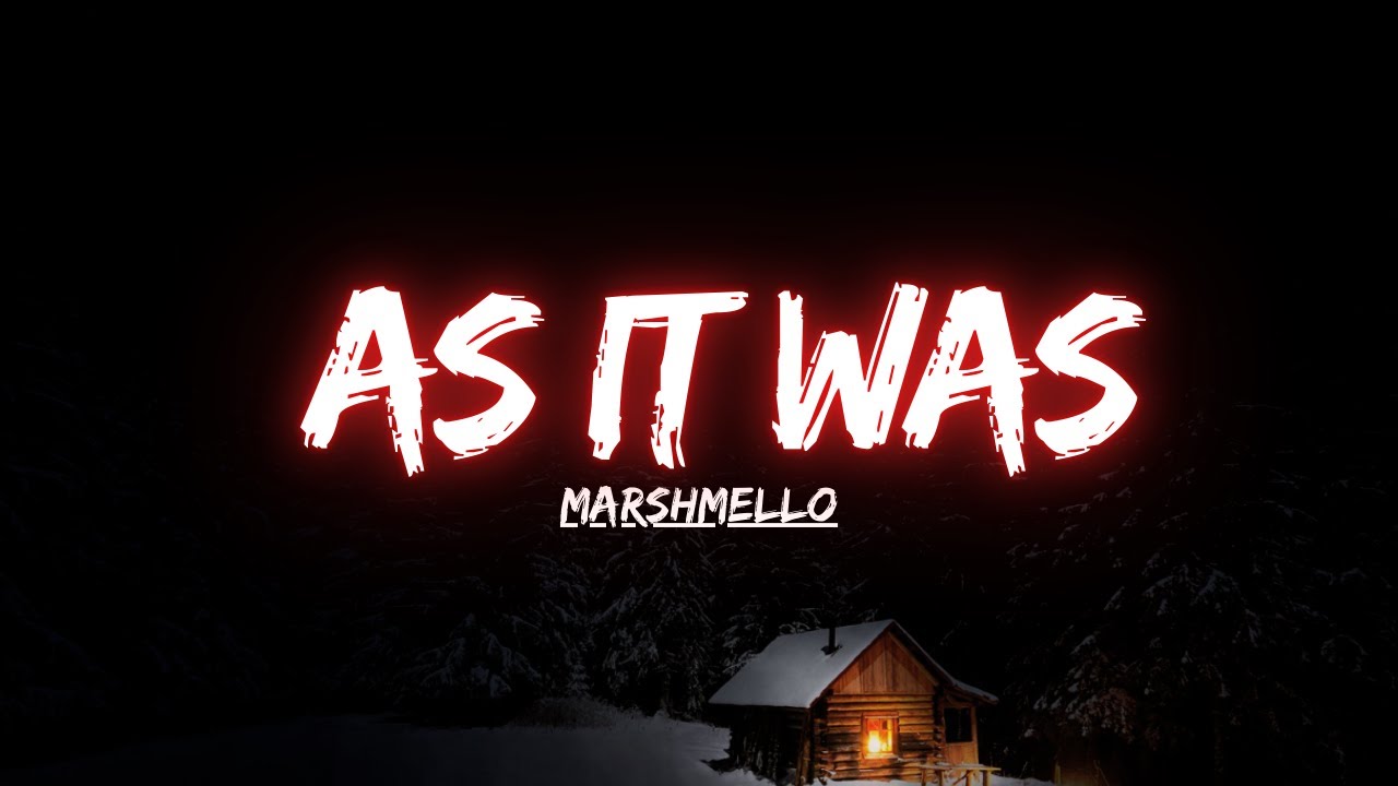 Marshmello - AS IT WAS  (Official Music Video)