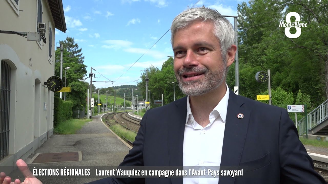Laurent Wauquiez en campagne dans l'Avant-Pays savoyard