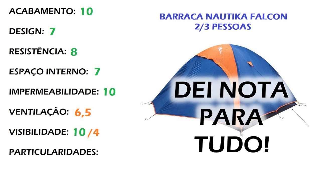 TUDO SOBRE: Barraca NTK Falcon 2/3 pessoas (Falcon 3)