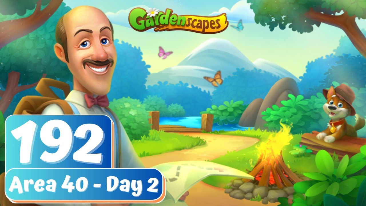 Gardenscapes - Part 192 - Area 40 - Day 2 - Gameplay