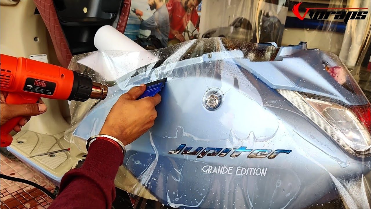 Tvs Jupiter Grande Edition Lamination | Jupiter Modification | Vwraps Sikar |