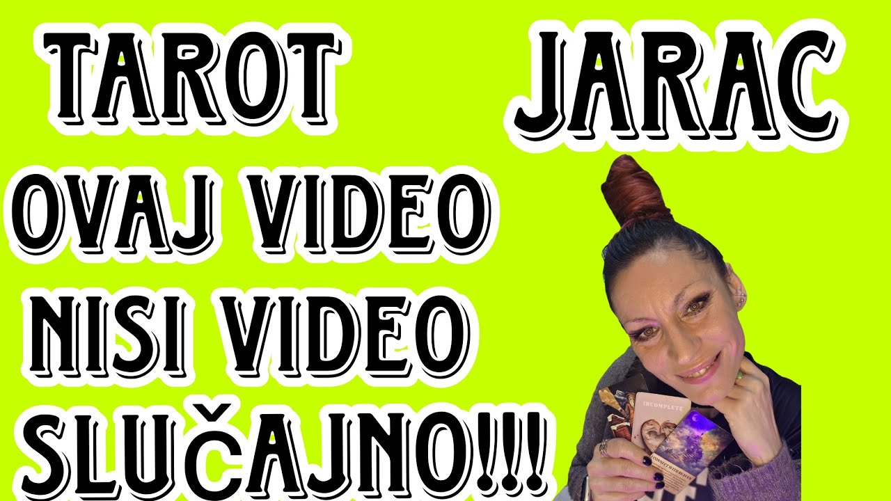 TAROT JARAC OVAJ VIDEO NISI VIDEO SLUČAJNO!!!#tarot#jarac#horoskop#astrologija#nocoincedence#yt 
