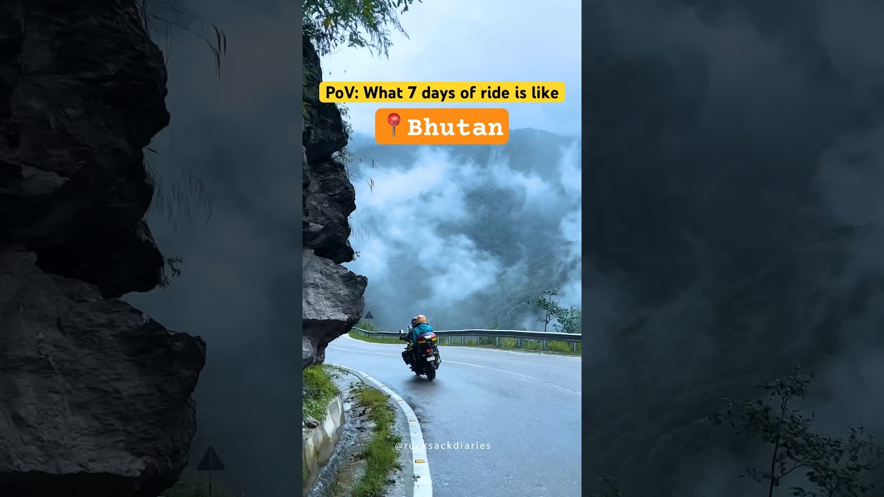 7 days of ride in Bhutan #vstrom650 #bhutantrip #suzuki #rucksackdiaries