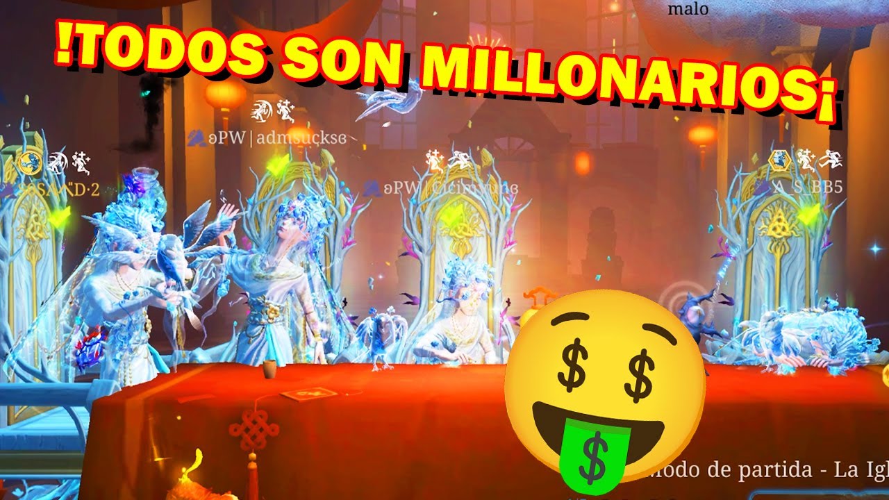 UNA PARTIDA DE 2000💲 (4 VIDENTES MILLONARIOS 🤑) | IDENTITY V