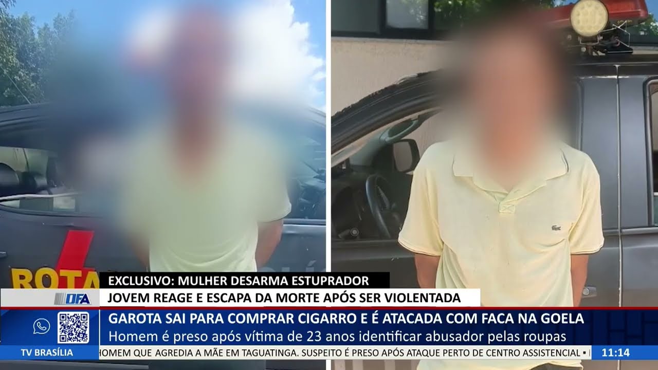 DF ALERTA - Garota sai para comprar cigarro e é atacada com faca na goela