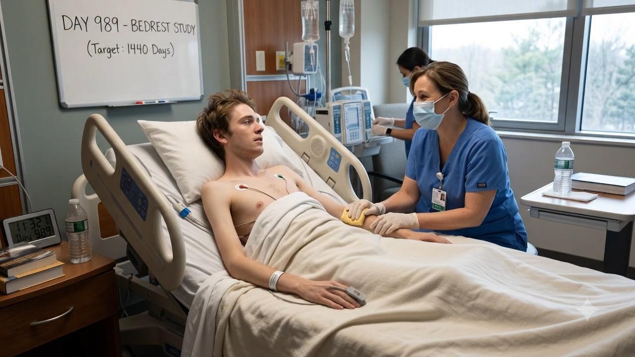 Volunteer on a 1440-day bed rest study
