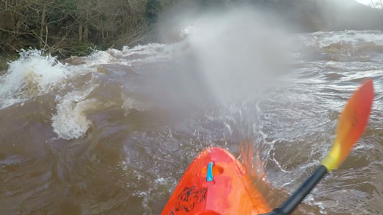 River Usk (High level) Talybont to Llangynidr - Dec 2020