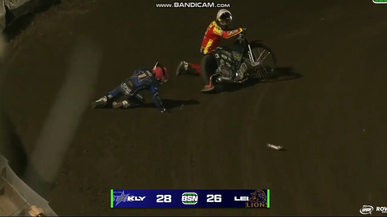 Sturz/Crash/Upadek Ben Cook + Ryan Douglas (British Speedway Premiership 2025)