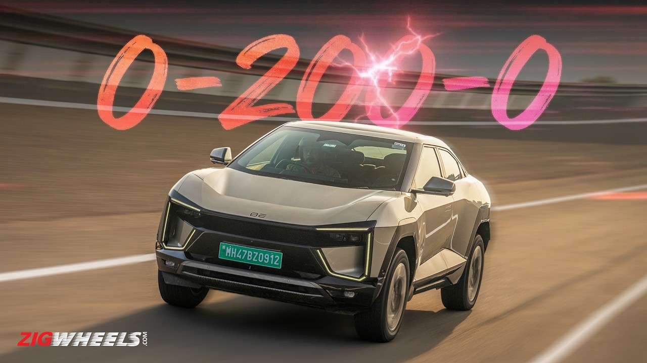 Самый быстрый разгон и торможение от 0 до 200 км/ч | Mahindra Mission Scream Electric
