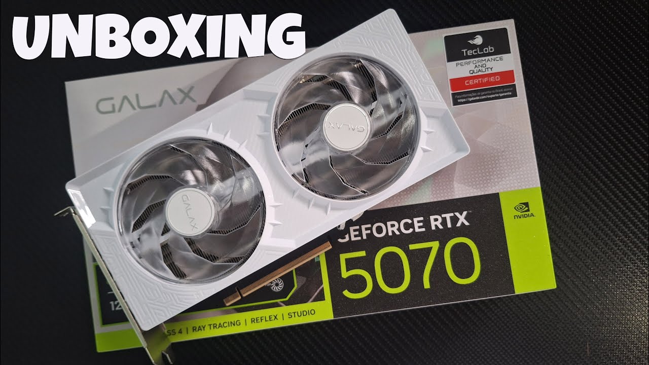 UNBOXING RTX 5070 GALAX CLICK OC WHITE