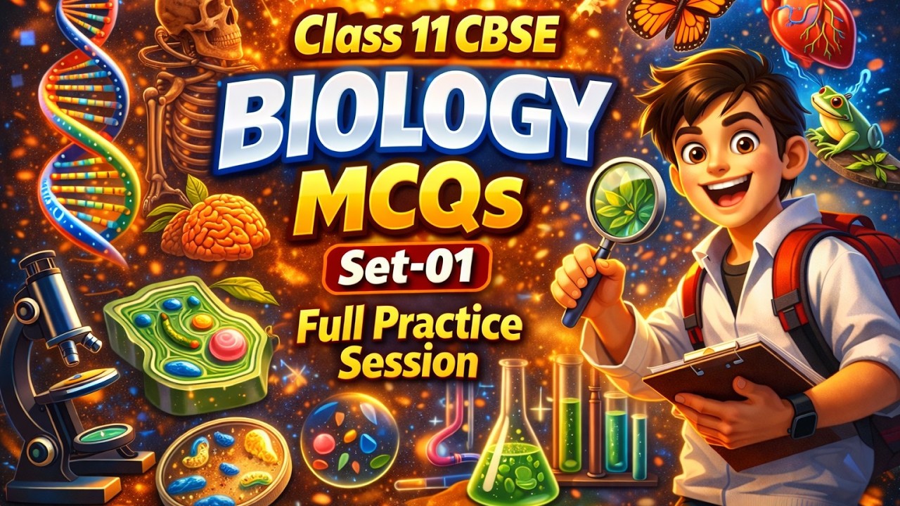Class 11 CBSE Biology MCQs Set-01 | Full Practice Session
