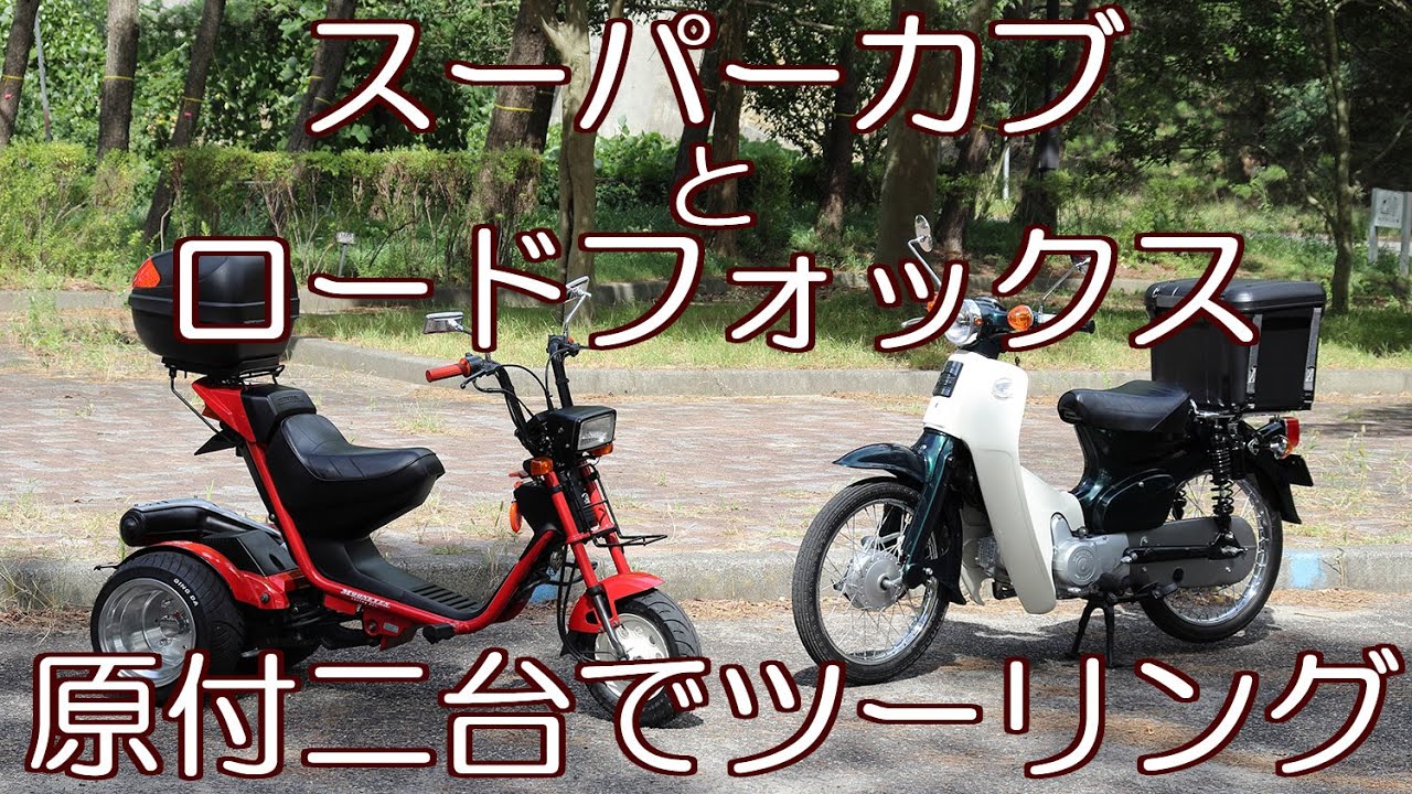 スーパーカブとロードフォックス　原付二台でツーリング