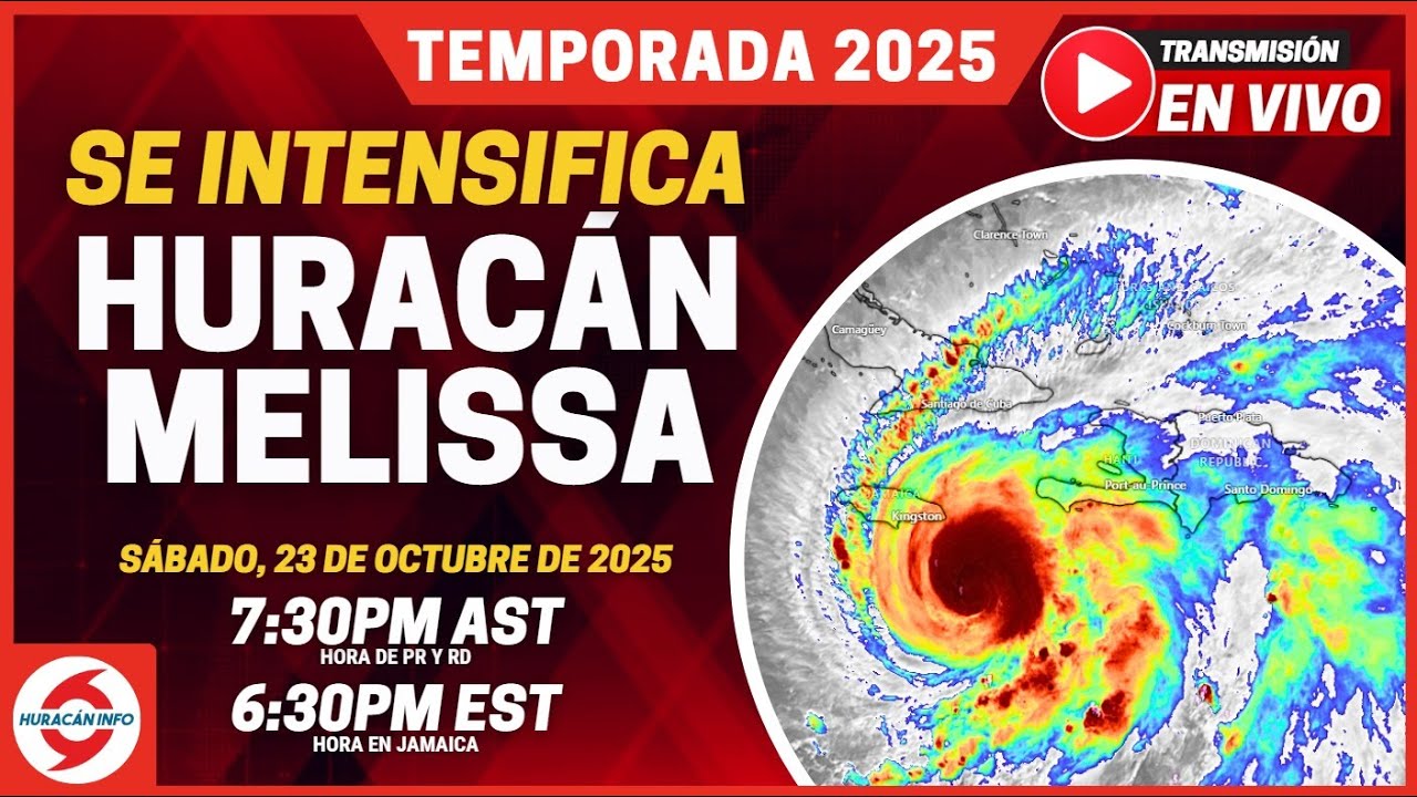 Huracán Melissa EN VIVO - Se Acerca a Jamaica