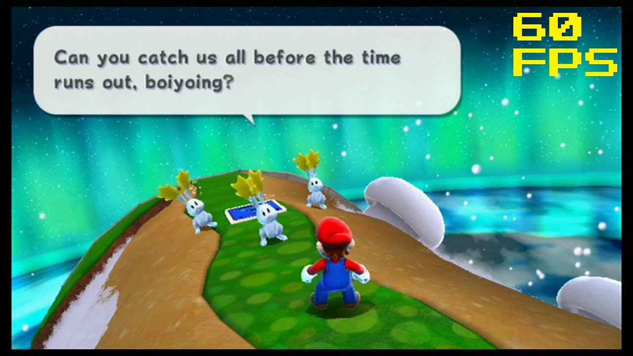 102. [60 FPS] Star Bunnies in the Snow - Snow Cap Galaxy - Super Mario Galaxy