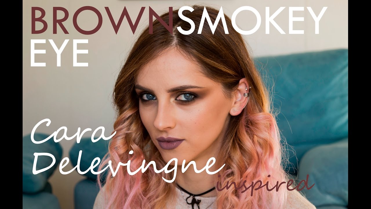 Warm Brown Smokey Eye - Cara Delevingne inspired | MILA