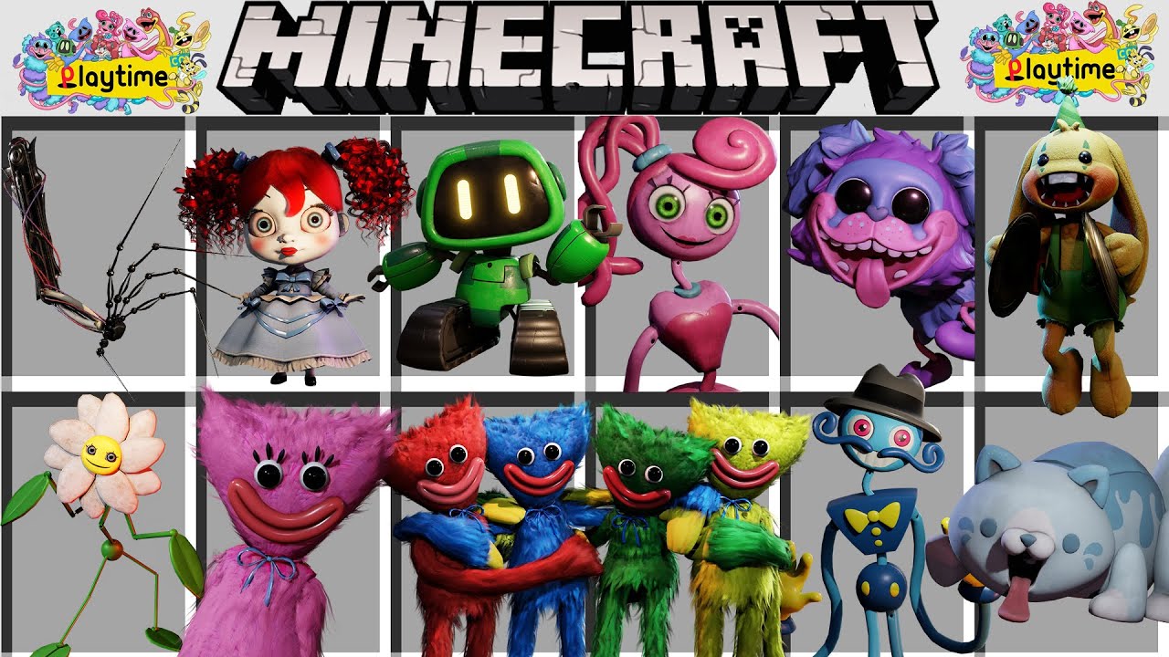 МОД НА ВСЕ ИГРУШКИ POPPY PLAYTIME CHAPTER 2 МАЙНКРАФТ MINECRAFT ADDON MOD in Minecraft PE