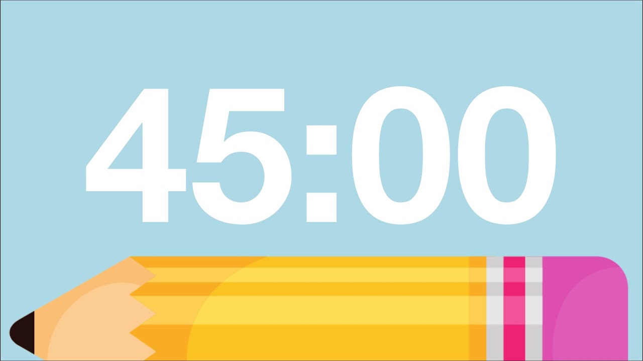 45 Minute Back to School Timer (Chimes Alarm at End)