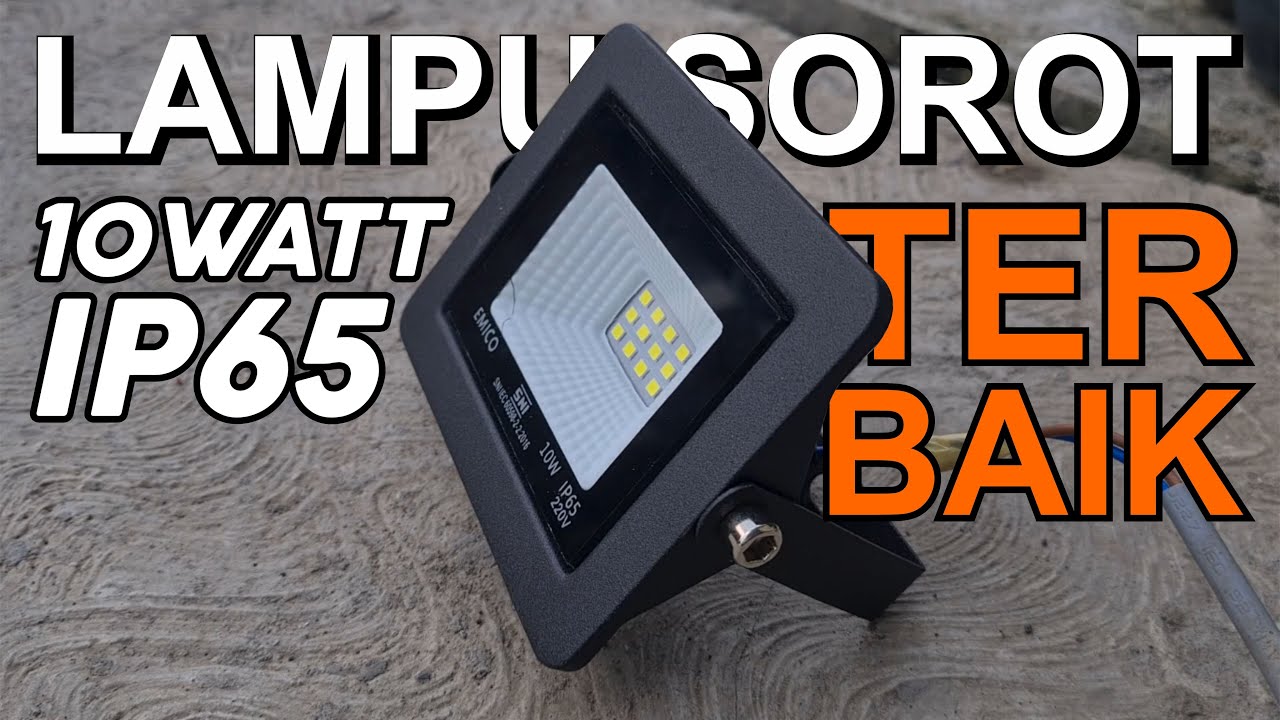 Lampu Sorot EMICO 10 Watt IP65 - Lampu Sorot Outdoor Terbaik