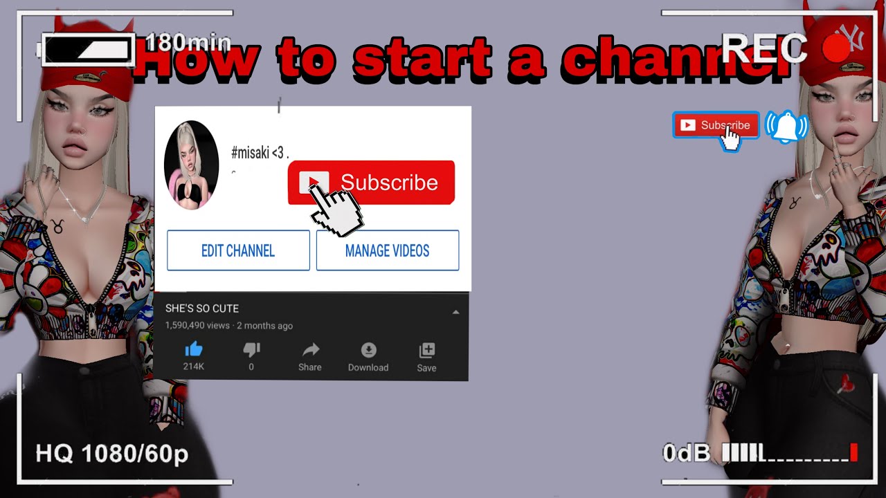 How to SUCCESSFULLY make / start a imvu youtube channel || ** 2021 **
