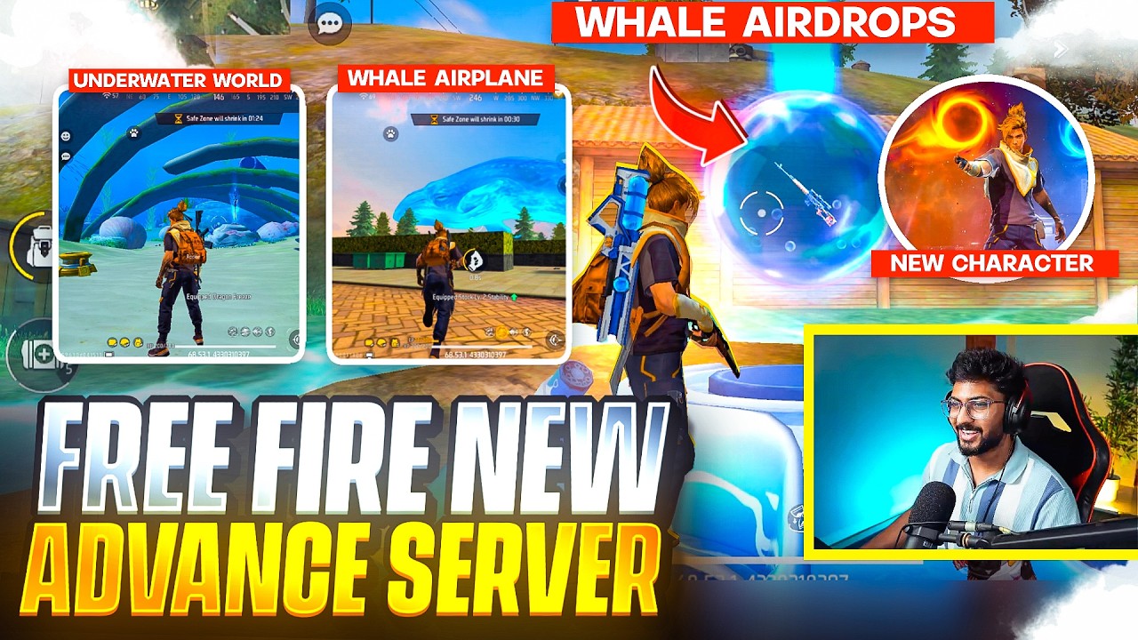 FreeFire New Advanced Server 🔥New Ray Character ,New Under Water World  - FreeFire Telugu - MBG ARMY