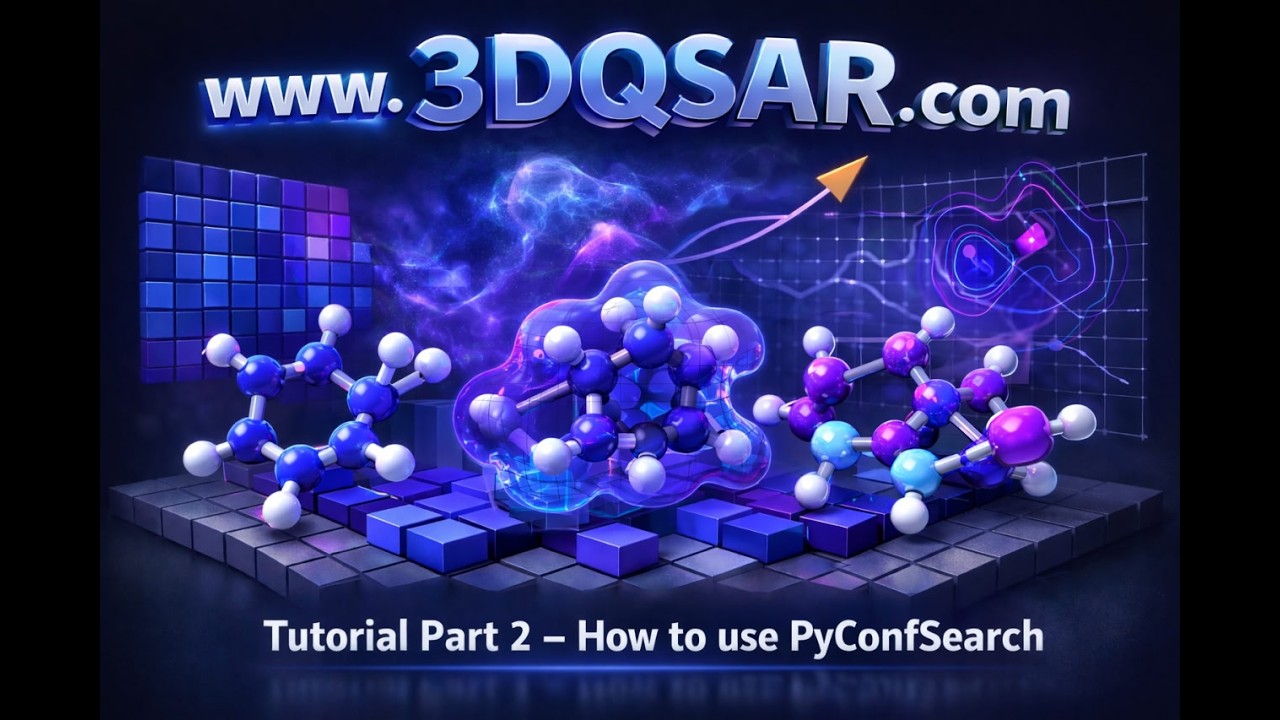 www.3dqsar.com - Part 2 - How to make conformational searches of the dataset molecules