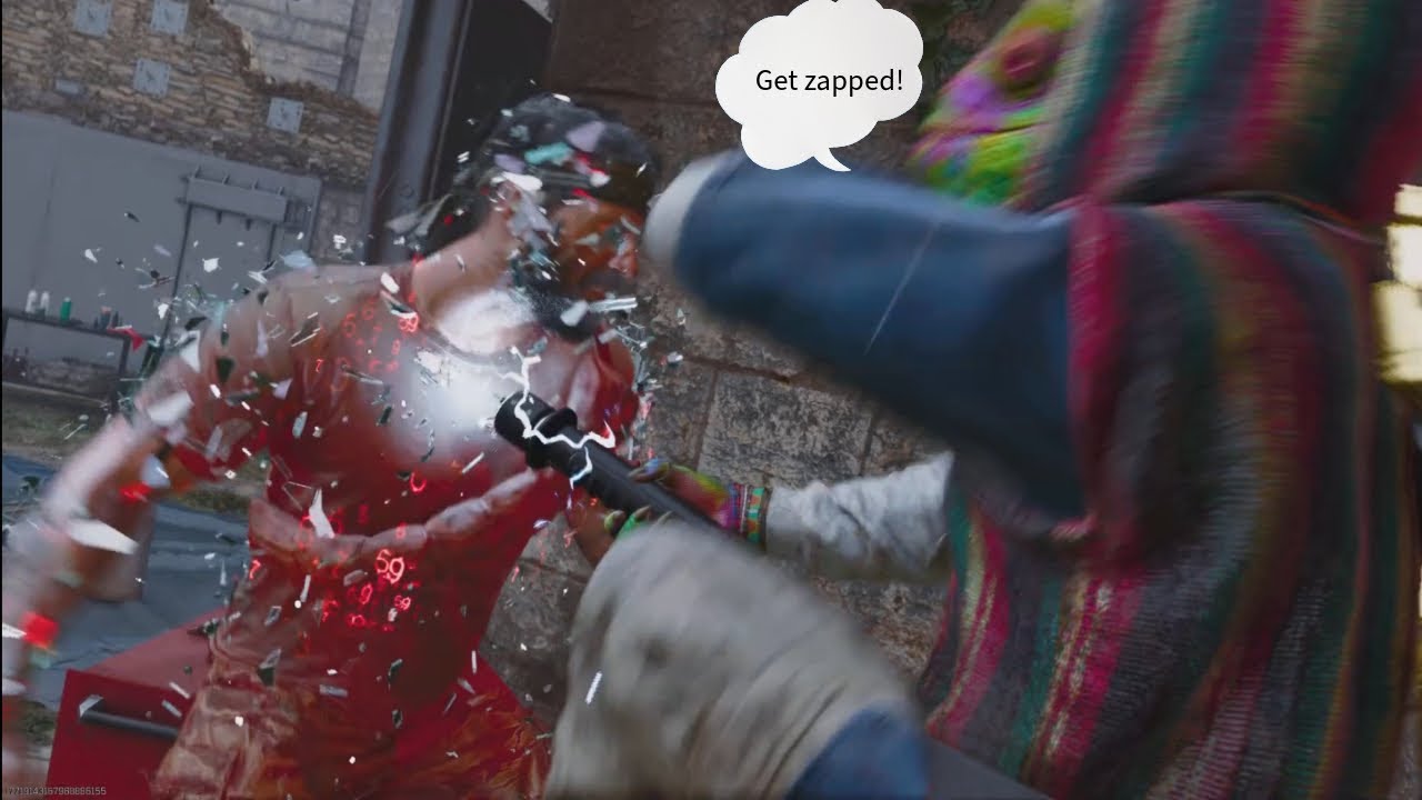 Zapping players with my taser stick