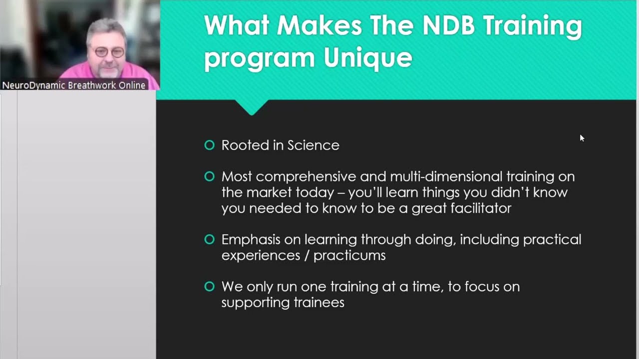 NeuroDynamic Breathwork Facilitator Training Course Webinar With Glenn