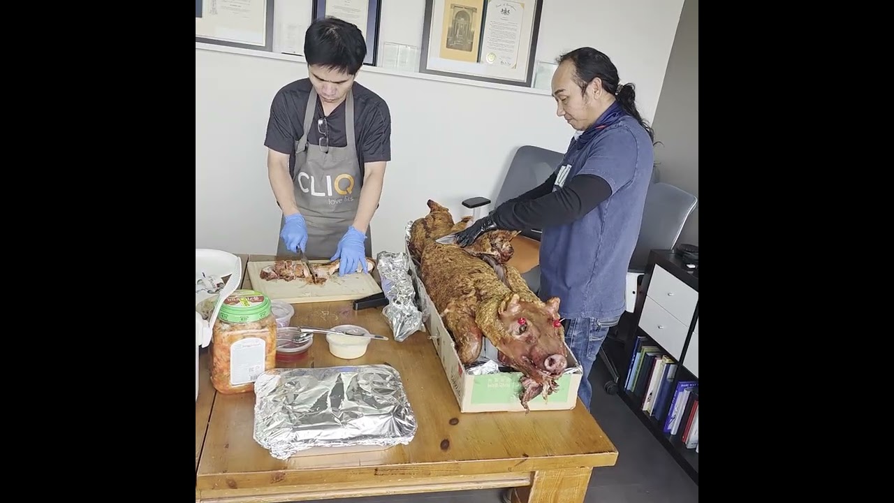 통돼지 바비큐