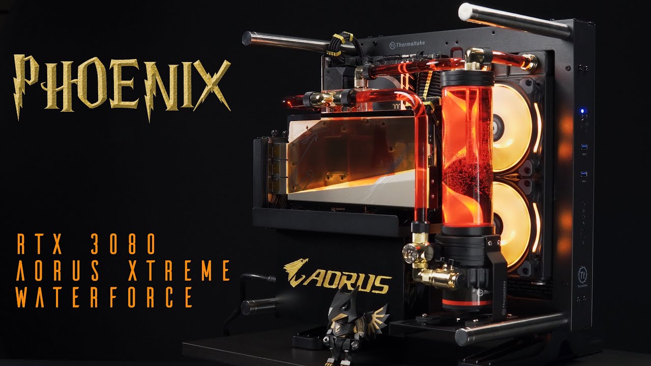 WORLD's FIRST LEAK DETECTION GPU! RTX 3080 Aorus Xtreme Waterforce impressive temps! Project Phoenix