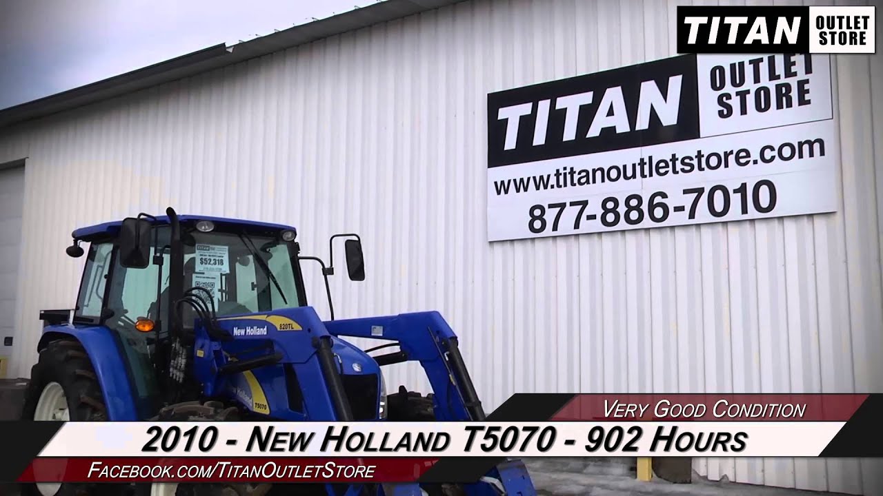 New Holland T5070 - 902 hrs, 820TL Loader, 460R34 Singles Sold on ELS!