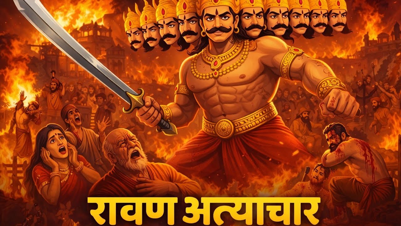 रामायण अध्याय - 3 | रावण का अत्याचार | #ramayan #cartoon #cartoonstories 