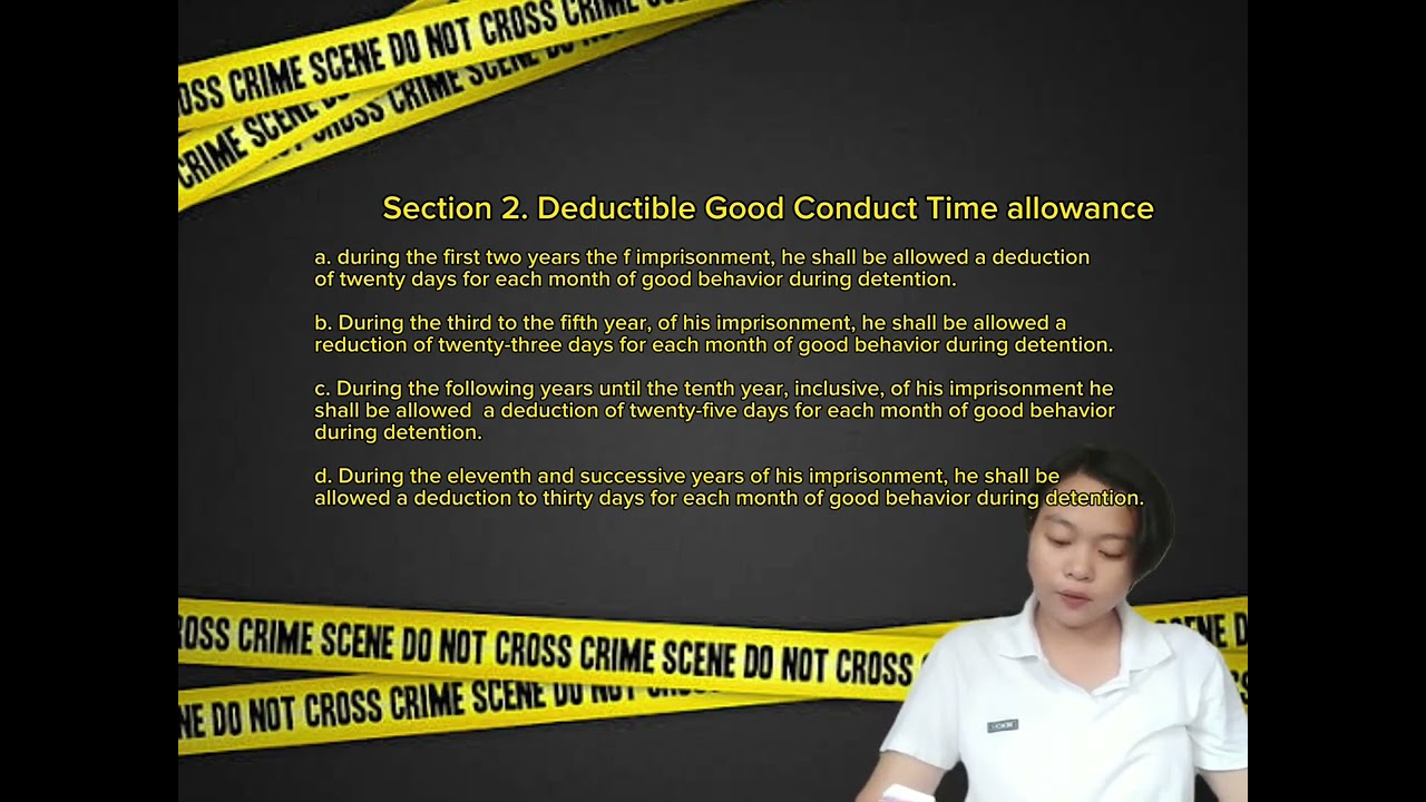 GROUP 3 (MODULE19) GOOD CONDUCT TIME ALLOWANCE