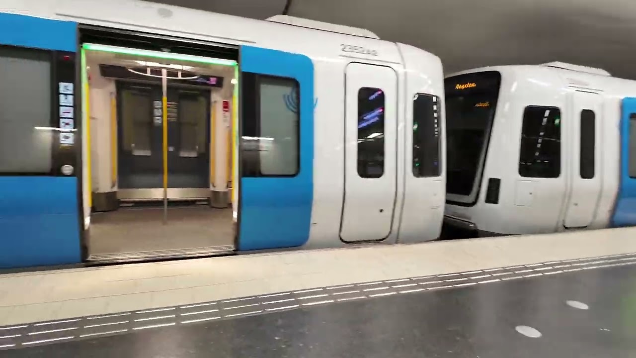 Sweden, Stockholm, subway ride from Gamla stan to Östermalmstorg