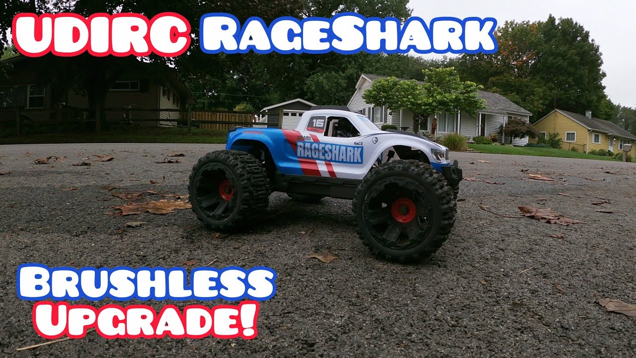 Модернизируйте бесколлекторный радиоуправляемый грузовик UDIRC RageShark 1/16 и запускайте!