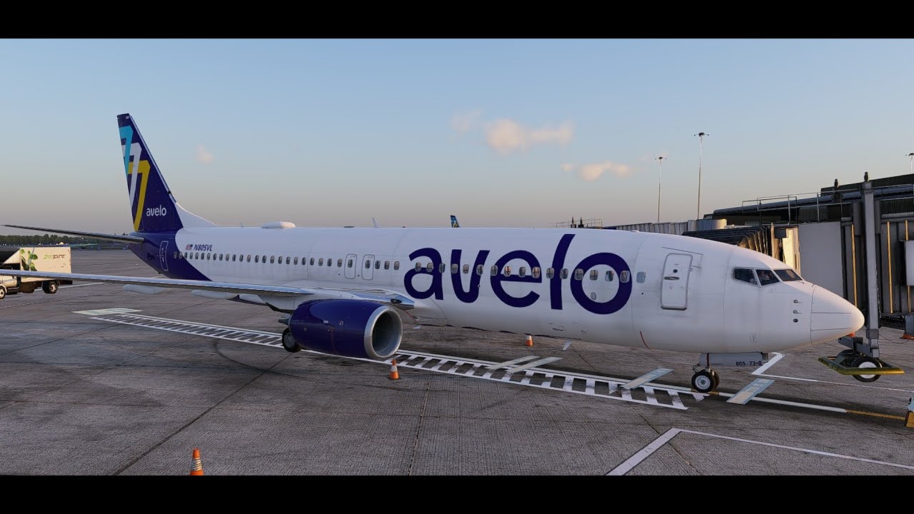 XP12.4.0 b1 LevelUp B737-800 NG AVELO Ops | Rogue Valley-Burbank