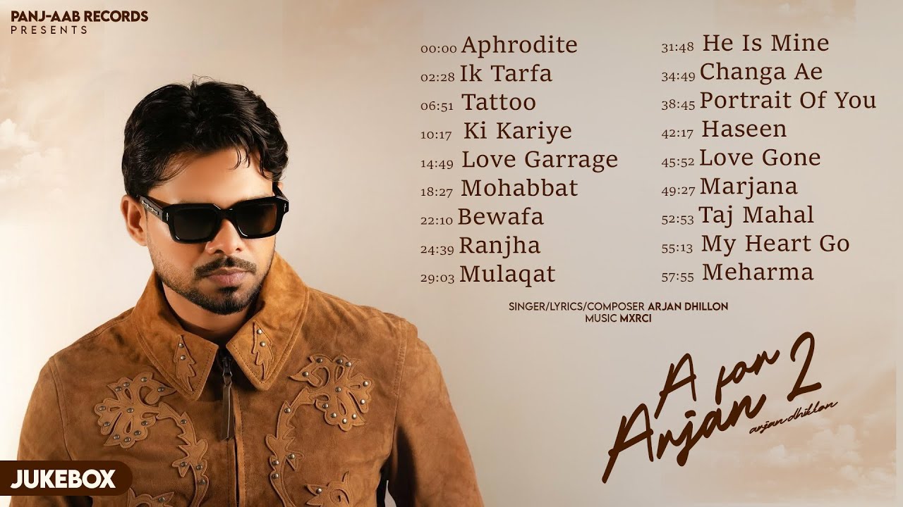 Arjan Dhillon (New Album) A for Arjan 2 | Mxrci | Arjan Top Song