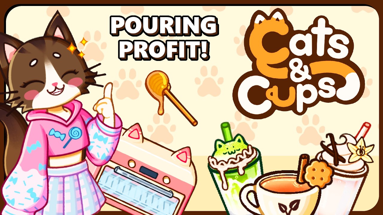 HELPING MY CAFE CUSTOMERS GET THROUGH THE DAY! Cats & Cups
