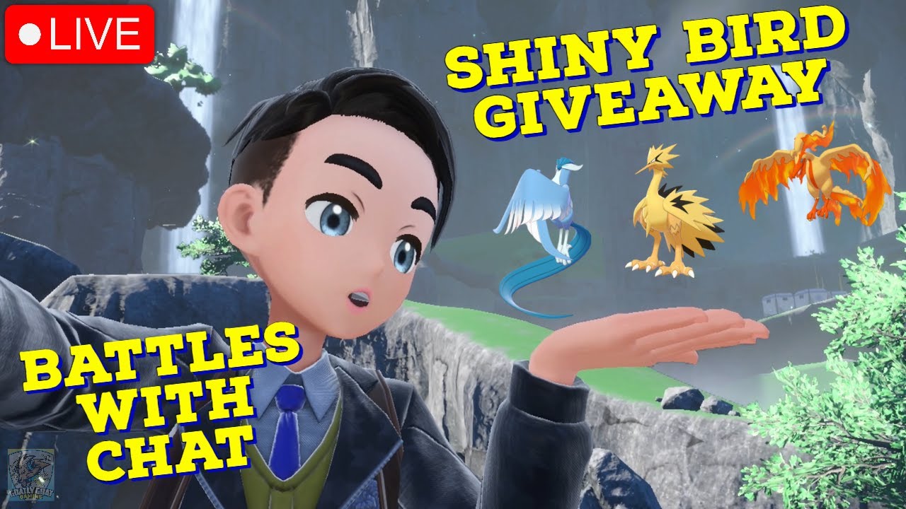 SHINY BIRD GIVEAWAY & POKEMON BATTLES WITH CHAT