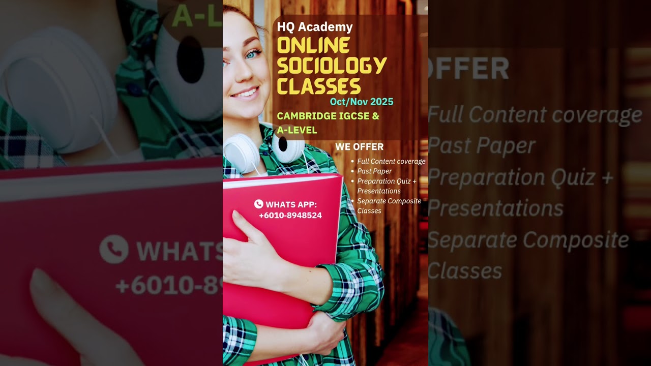 Online Cambridge Sociology IGCSE & A-level classes  @SociologyDotnet @sociologywithvivek