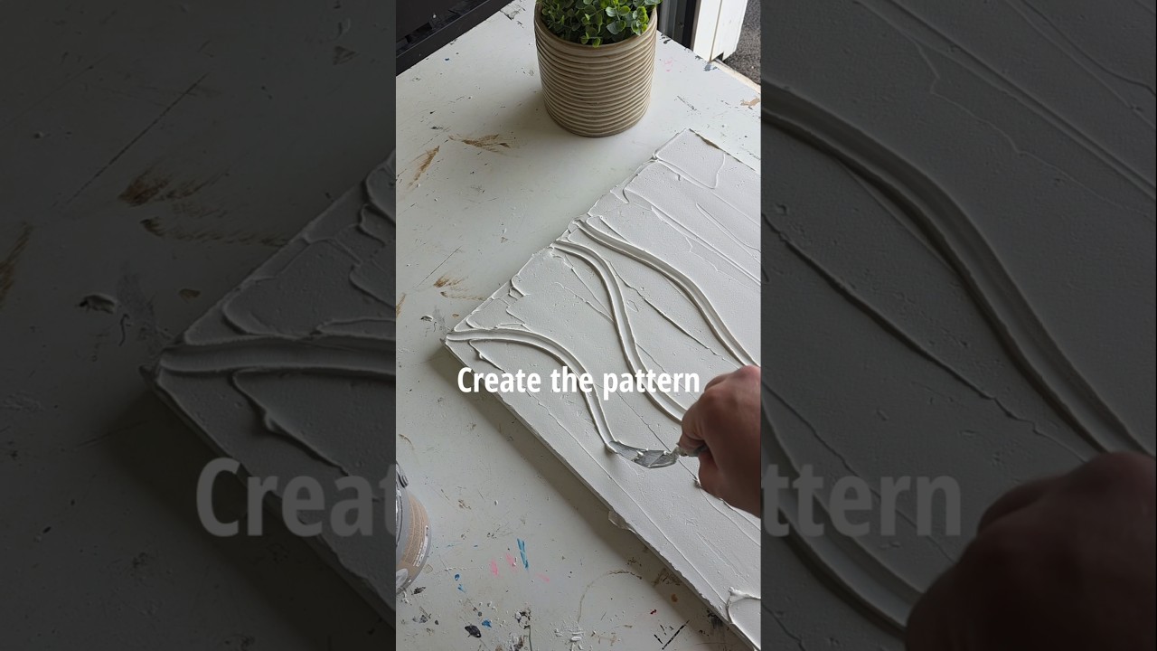 Easy textured art tutorial for beginners 🎨