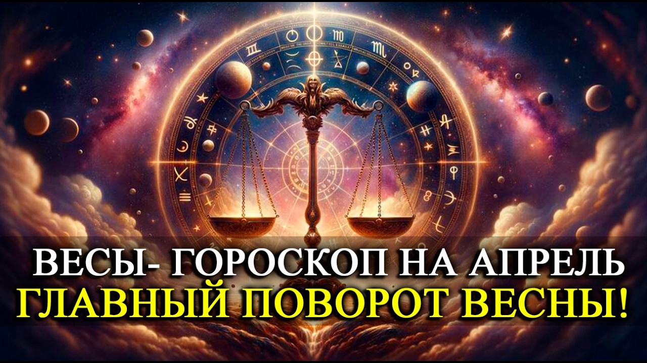 ВЕСЫ — апрель 2026! Апрель принесёт новость, которая удивит! Правда откроется уже скоро...